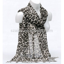 Fashion leopard animal print cotton scarf